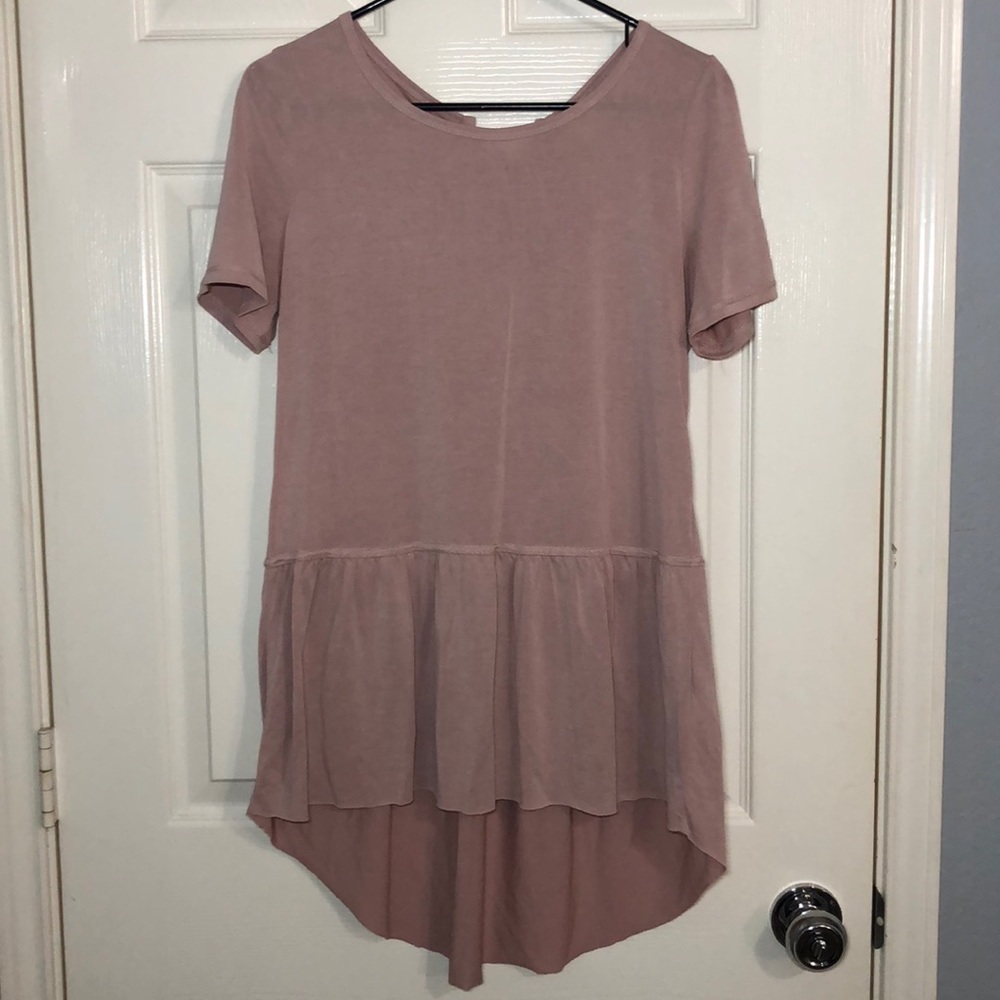 Pink Peplum Top